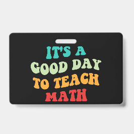 Crachá É Um Bom Dia Para Ensinar Matemática I