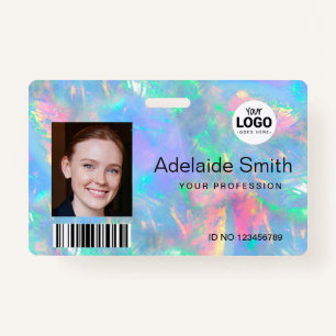 Crachá efeito gemstone opal das cores pastel