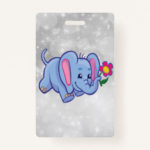 Crachá Elefante de banda desenhada
