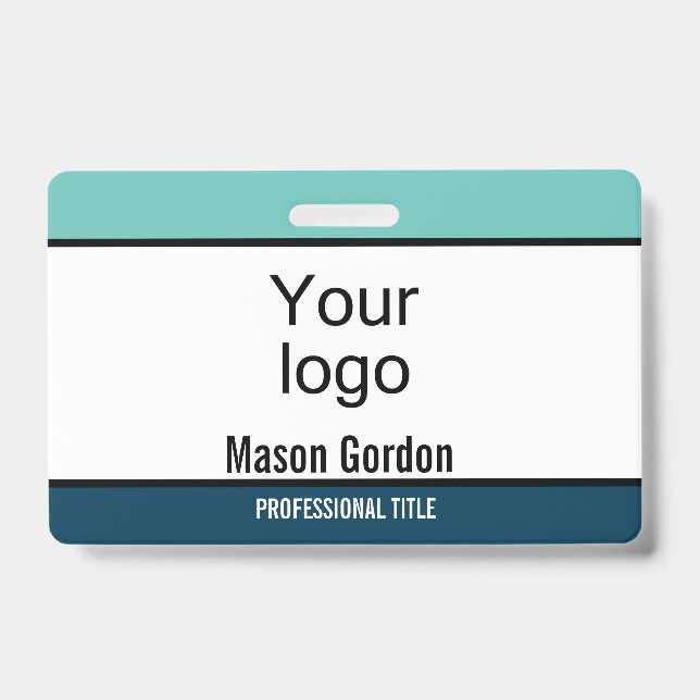 Crachá Elegante, minimalista (Frente)