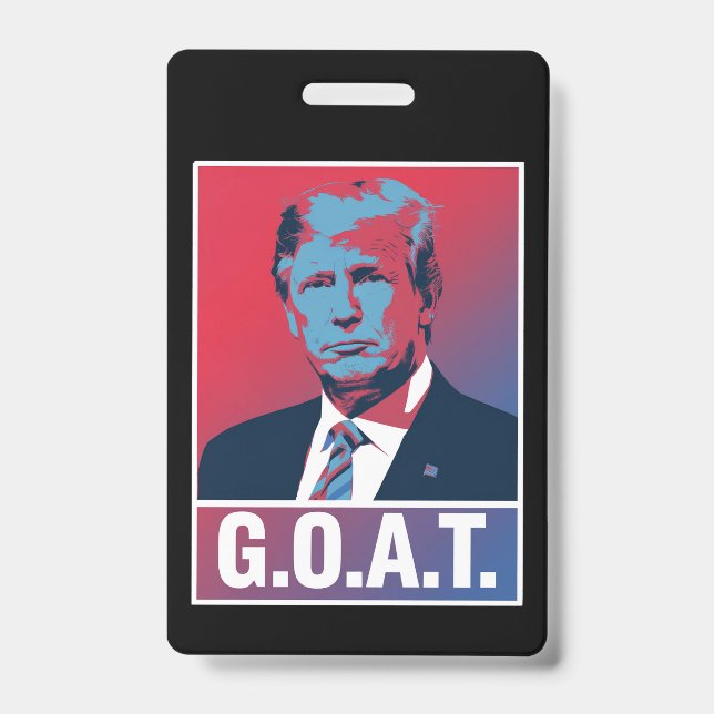 Crachá Eleições Republicanas de 2024 no GOAT Trump (Frente)