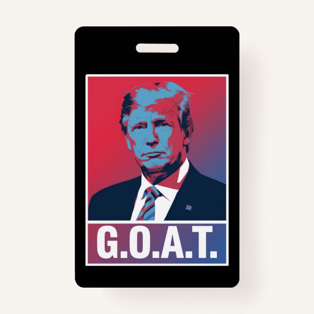 Crachá Eleições Republicanas de 2024 no GOAT Trump (Frente)
