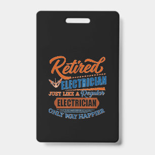Crachá Elétrico aposentado - Presente elétrico