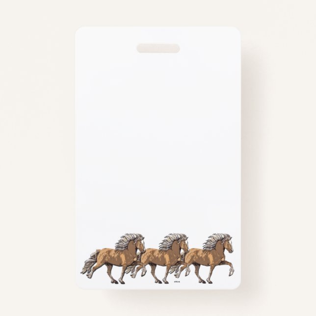 Crachá Elska Horse Islandês em Tolt (Frente)