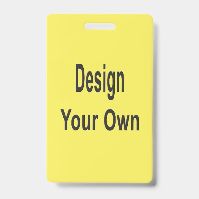 Crachá Em branco  (Frente)