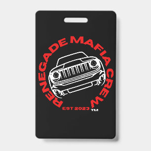 Crachá Emblema da Equipe Mafiosa Renegada