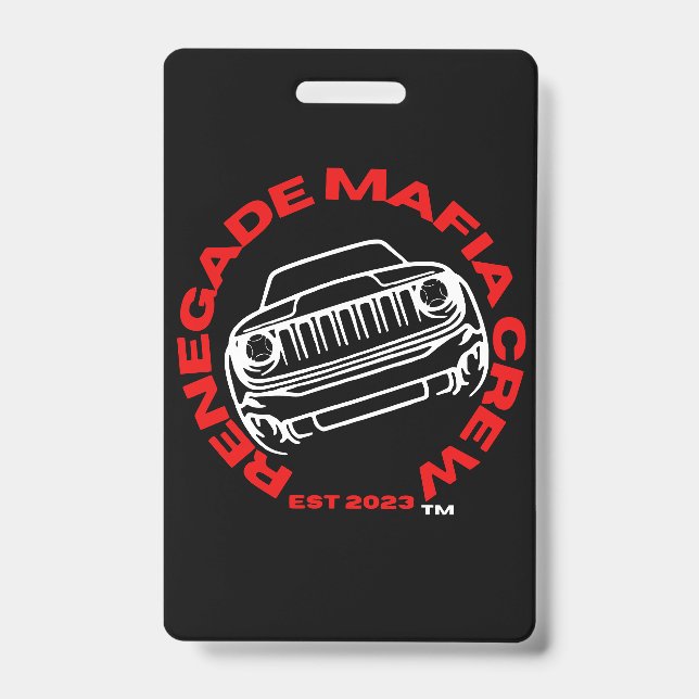 Crachá Emblema da Equipe Mafiosa Renegada (Frente)