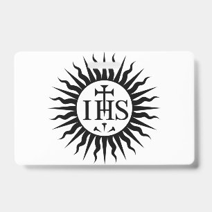 Crachá Emblema da Sociedade de Jesus Monograma