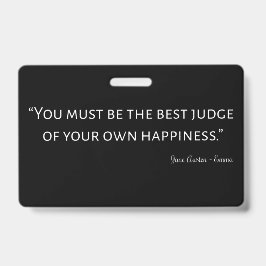 Crachá Emma Por Jane Austen Citação I