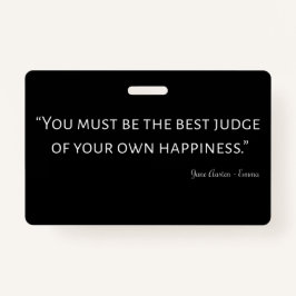 Crachá Emma Por Jane Austen Citação I