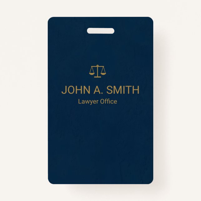 Crachá Empresa de Direito Personalizado (Frente)