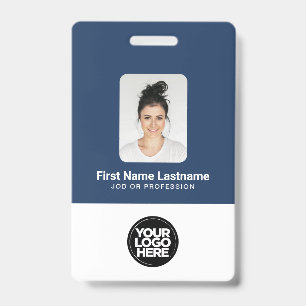 Crachá Empresa de ID de Foto de Funcionário Personalizado
