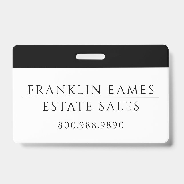 Crachá Empresarial (Frente)