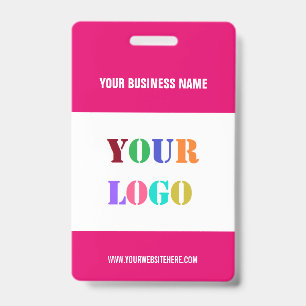 Crachá Empresarial com Logotipo ou Foto Personaliz