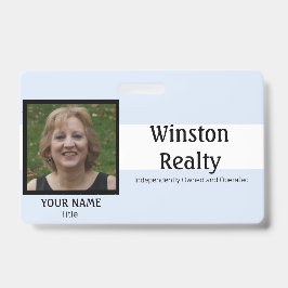 Crachá Empresarial MODELO com Foto ID