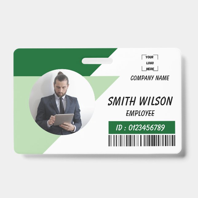Crachá Empresarial Personalizado com Foto (Frente)