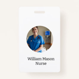 Crachá Enfermagem Personalizada Simples