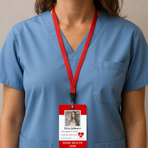 Crachá Enfermeira certificada pelo Home Health Aide