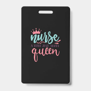 Crachá Enfermeira Gift   Uma Enfermeira Um Título Logo Ac
