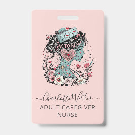 Crachá Enfermeiro Atenuado Rosa