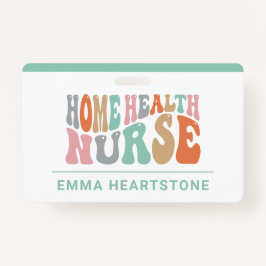 Crachá Enfermeiro de Cuidados de Saúde Domésticos