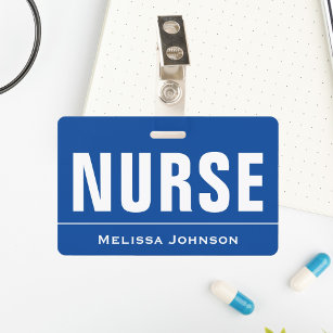 Crachá Enfermeiro de Nome Personalizado