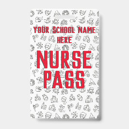 Crachá Enfermeiro Escolar Passado, Personalizável