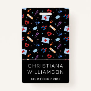 Crachá Enfermeiro Personalizado Padrão Médico