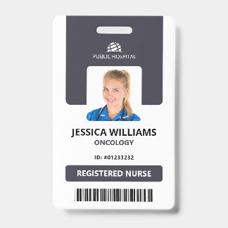 Crachá Enfermeiro Registrado do Funcionarios do Hospital 