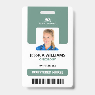 Crachá Enfermeiro Registrado do Funcionarios do Hospital 