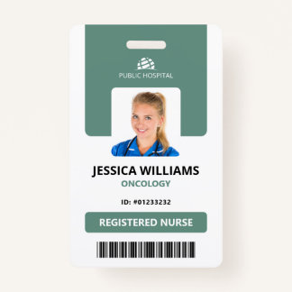 Crachá Enfermeiro Registrado do Funcionarios do Hospital