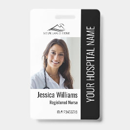 Crachá Enfermeiro Registrado RN ID Foto Médico Trabalho