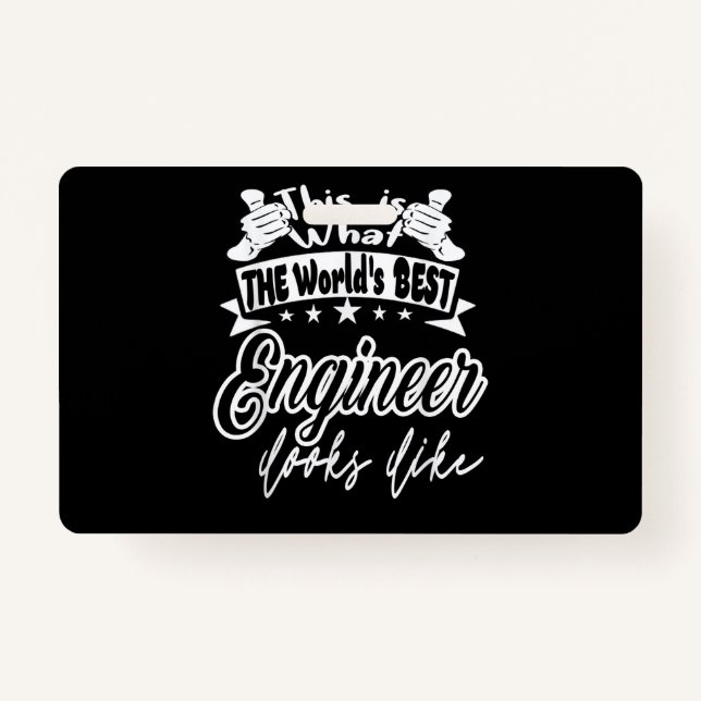 Crachá Engenheiro Este É O Melhor Engenheiro Do Mundo (Frente)