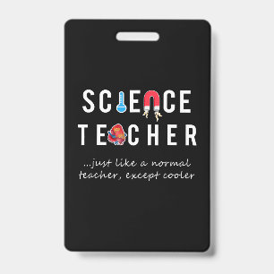 Crachá Engraçado, Eu Adoro O Presente Do Professor De Ciê