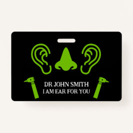 Crachá ENT Otolaringology Otorhinolaringologista