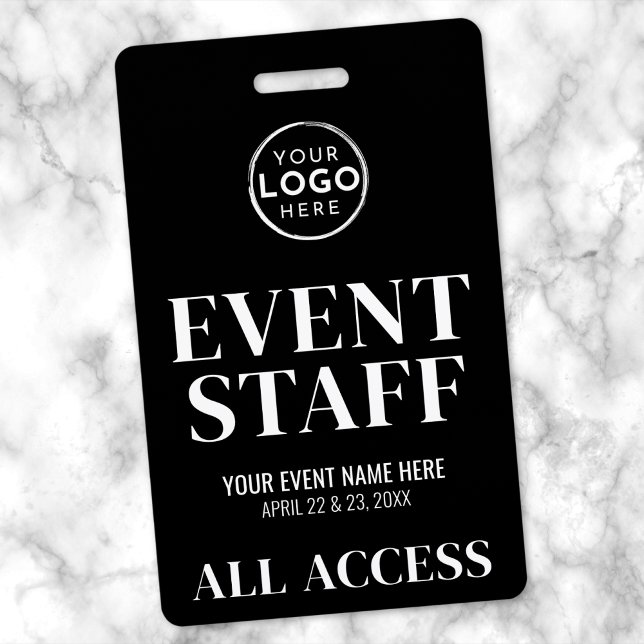 Crachá Equipe de Eventos All Access Logo (Logo All Access Event Staff Badge )