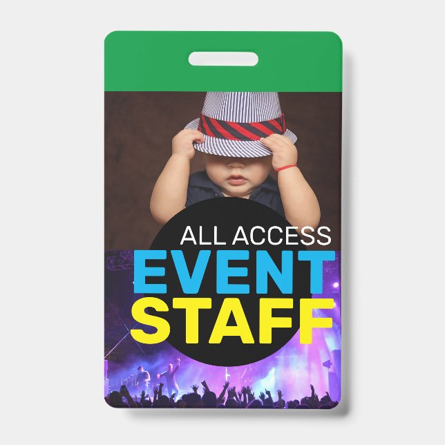 Crachá Equipe de eventos de acesso (Frente)