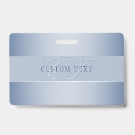 Crachá Escrevendo de Script Monograma Editável Elegante |