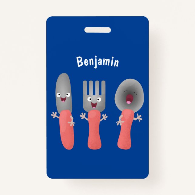 Crachá Esforço de faca e talheres de colher (Frente)