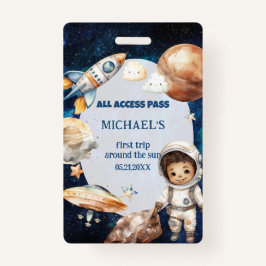 Crachá Espaço do astronauta - Primeira viagem em torno da