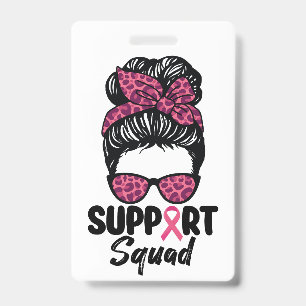 Crachá Esquadrão de Apoio Coque Desarrumado Rosa Guerreir