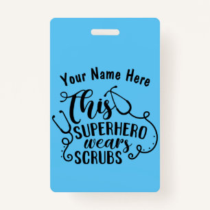 Crachá Este Super-Herói Veste Crubs - Nome Personalizado