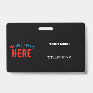 CRACHÁ ESTILO MODERNO PRETO PERSONALIZÁVEL VERIFICADO COM