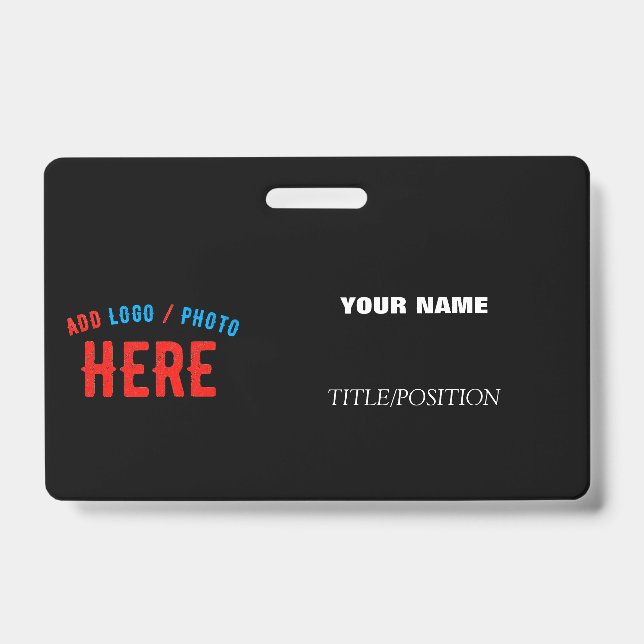 CRACHÁ ESTILO MODERNO PRETO PERSONALIZÁVEL VERIFICADO COM (Frente)