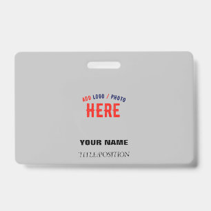 CRACHÁ ESTILOSO MODERNO PERSONALIZÁVEL CINZA VERIFICADO M