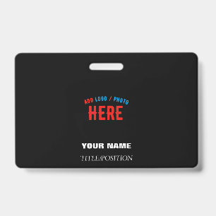 CRACHÁ ESTILOSO MODERNO PERSONALIZÁVEL PRETO VERIFICADO C