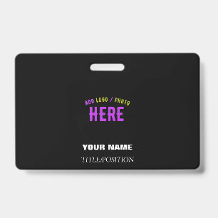 CRACHÁ ESTILOSO MODERNO PERSONALIZÁVEL PRETO VERIFICADO C