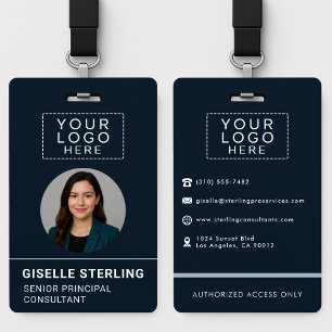 Crachá Etiqueta de Nome de Empresa Personalizada com Logo