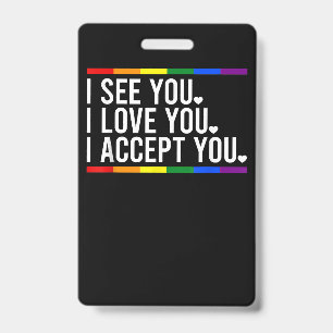 Crachá Eu Amo Haunted Mound Orgulho Lgbt Mês Lgbt Lgbt Fl