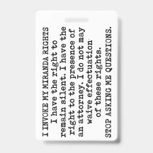 Eu Invoco Meus Direitos Miranda/Eu Não Consinto